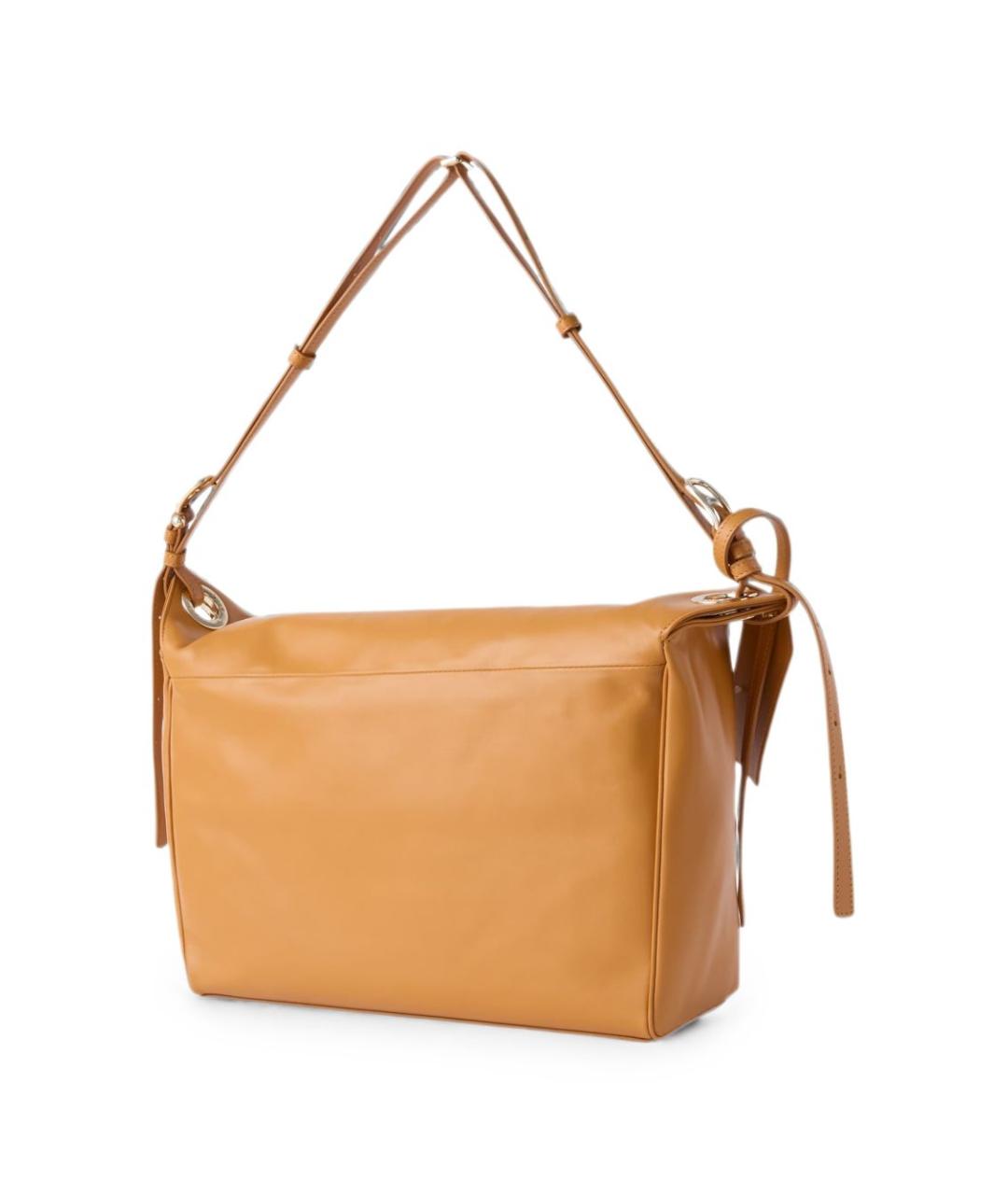 FURLA Бежевая кожаная сумка через плечо, фото 2