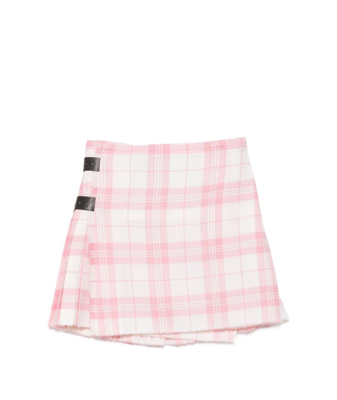 VIVIENNE WESTWOOD Розовая шерстяная юбка мини, фото 1