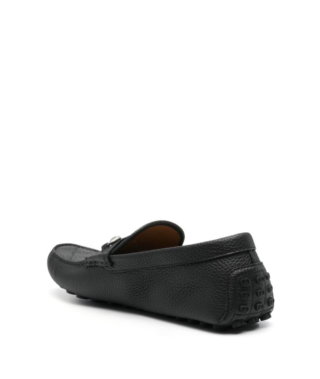 GUCCI Черные кожаные мокасины, фото 3