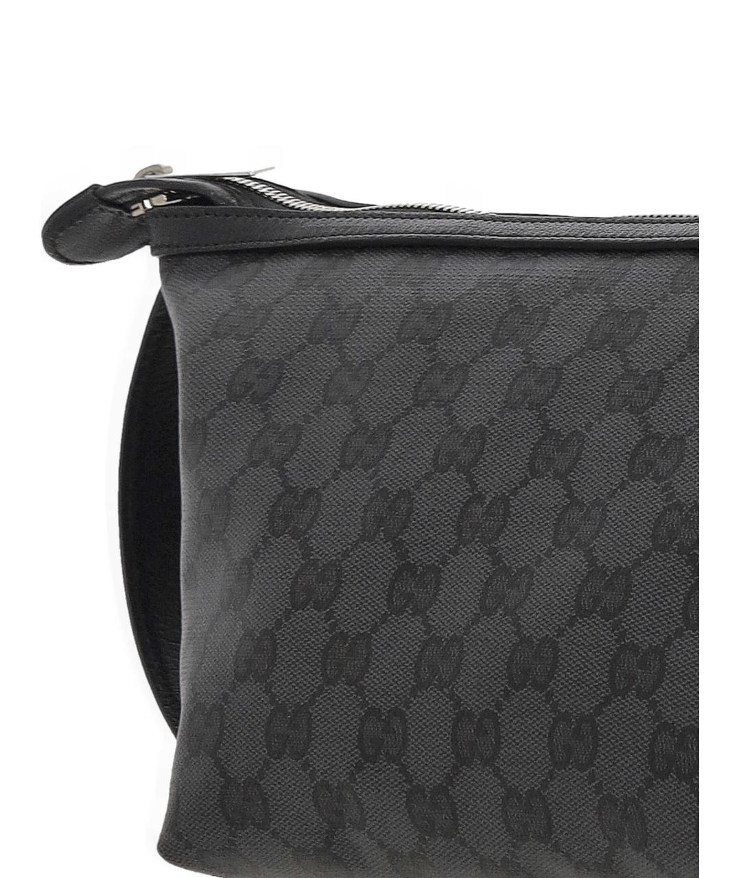 GUCCI Черная хлопковая сумка на плечо, фото 4