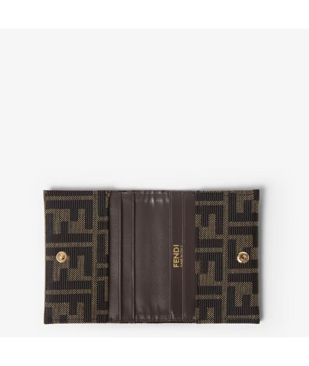 FENDI Коричневый кошелек, фото 3