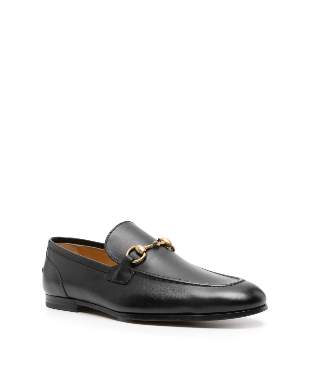 GUCCI Черные кожаные лоферы, фото 2