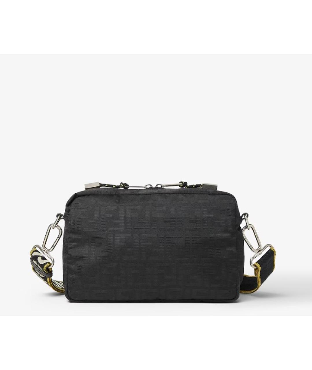 FENDI Черная тканевая сумка на плечо, фото 3