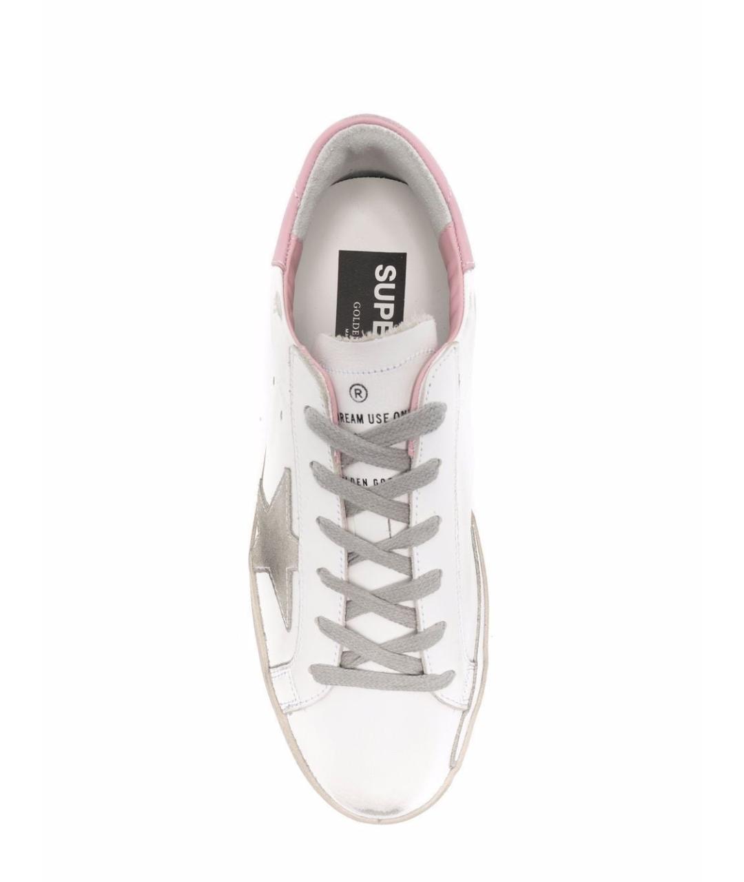 GOLDEN GOOSE Белые кожаные кеды, фото 4