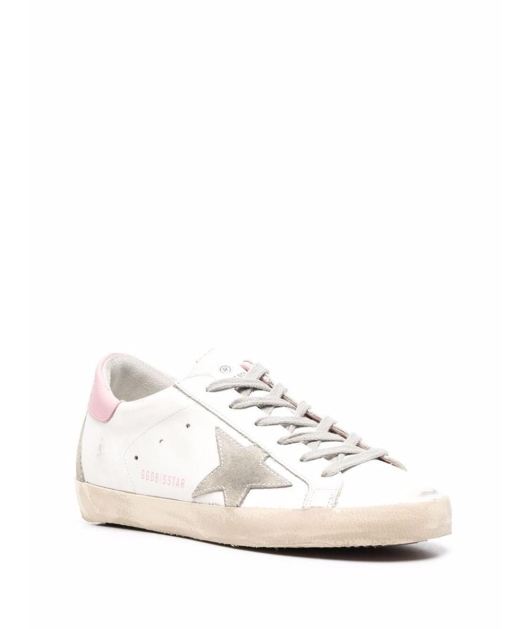 GOLDEN GOOSE Белые кожаные кеды, фото 2