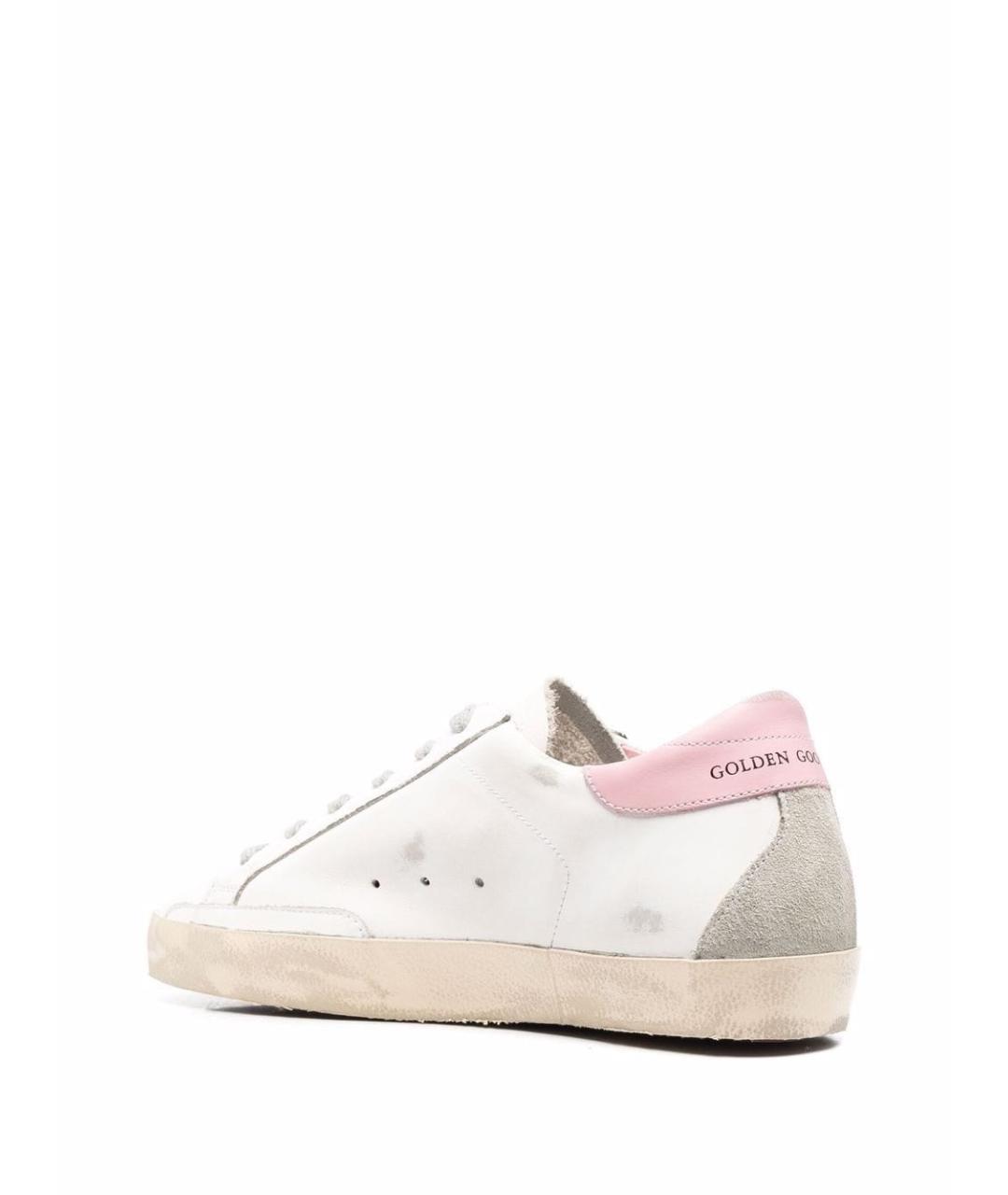 GOLDEN GOOSE Белые кожаные кеды, фото 3