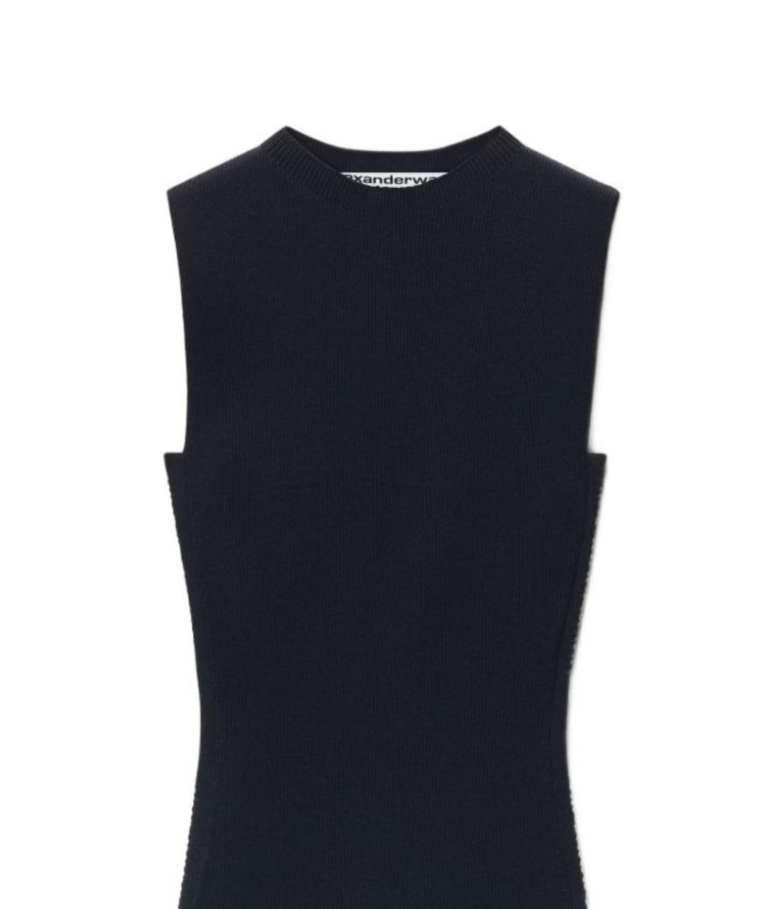 ALEXANDER WANG Черное полиэстеровое повседневное платье, фото 2