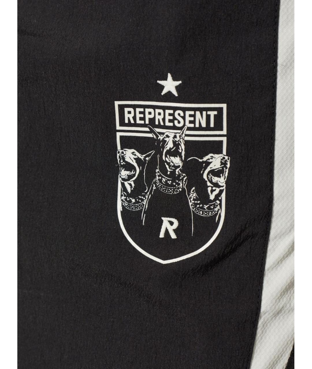 REPRESENT Черные полиамидовые повседневные брюки, фото 2