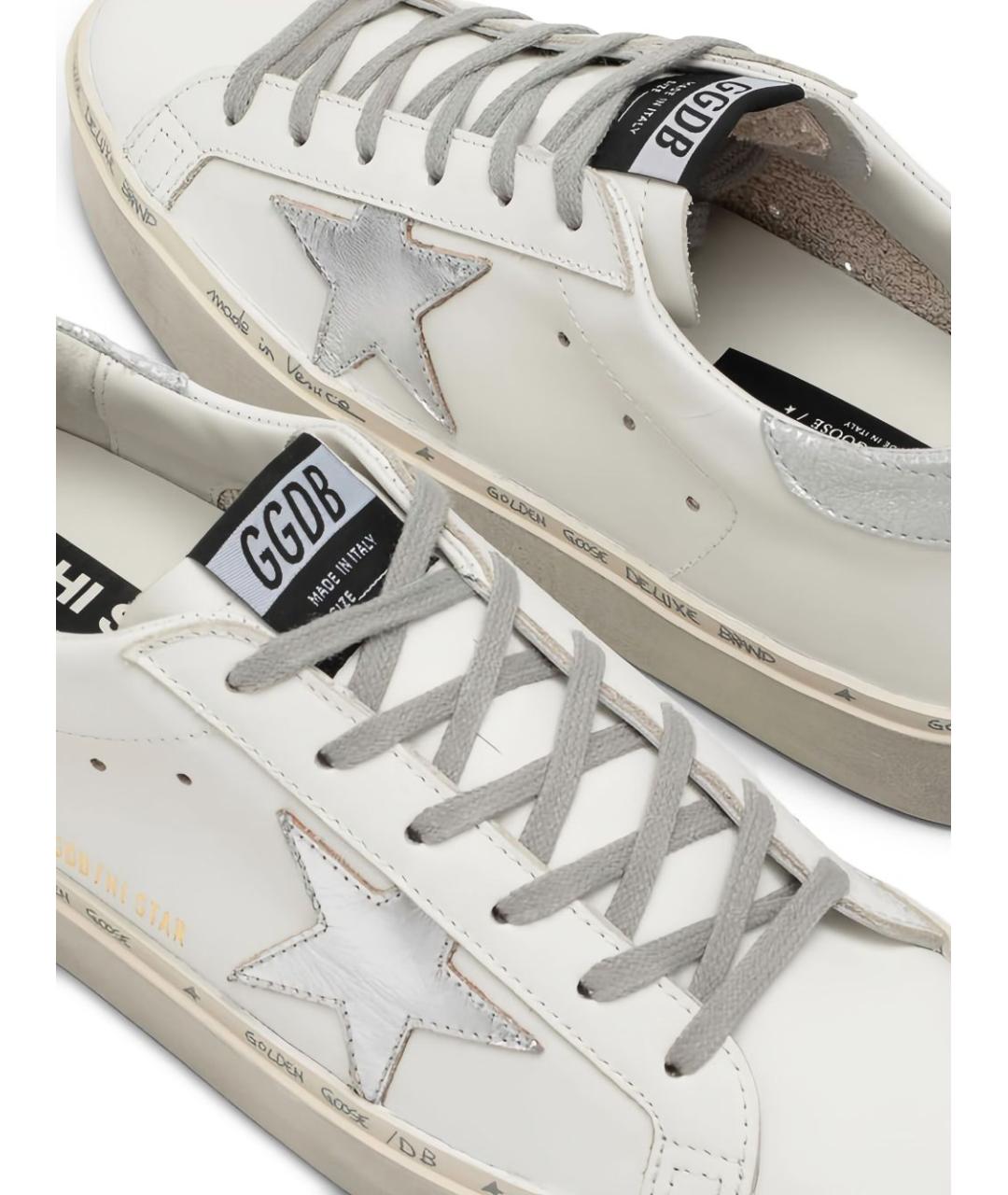 GOLDEN GOOSE Белые кожаные кеды, фото 4