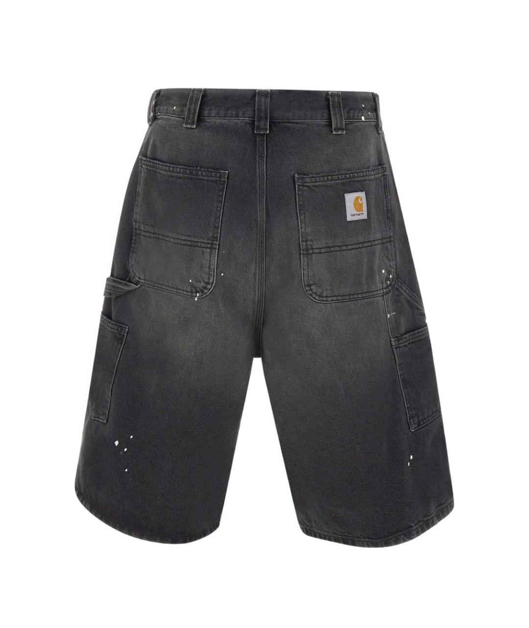 CARHARTT WIP Черные хлопковые шорты, фото 4