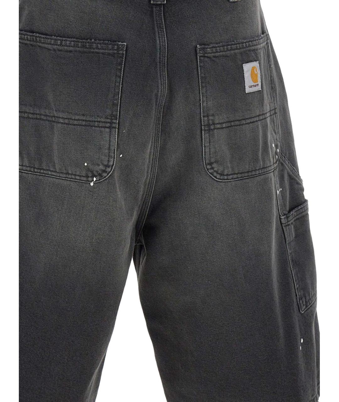 CARHARTT WIP Черные хлопковые шорты, фото 5
