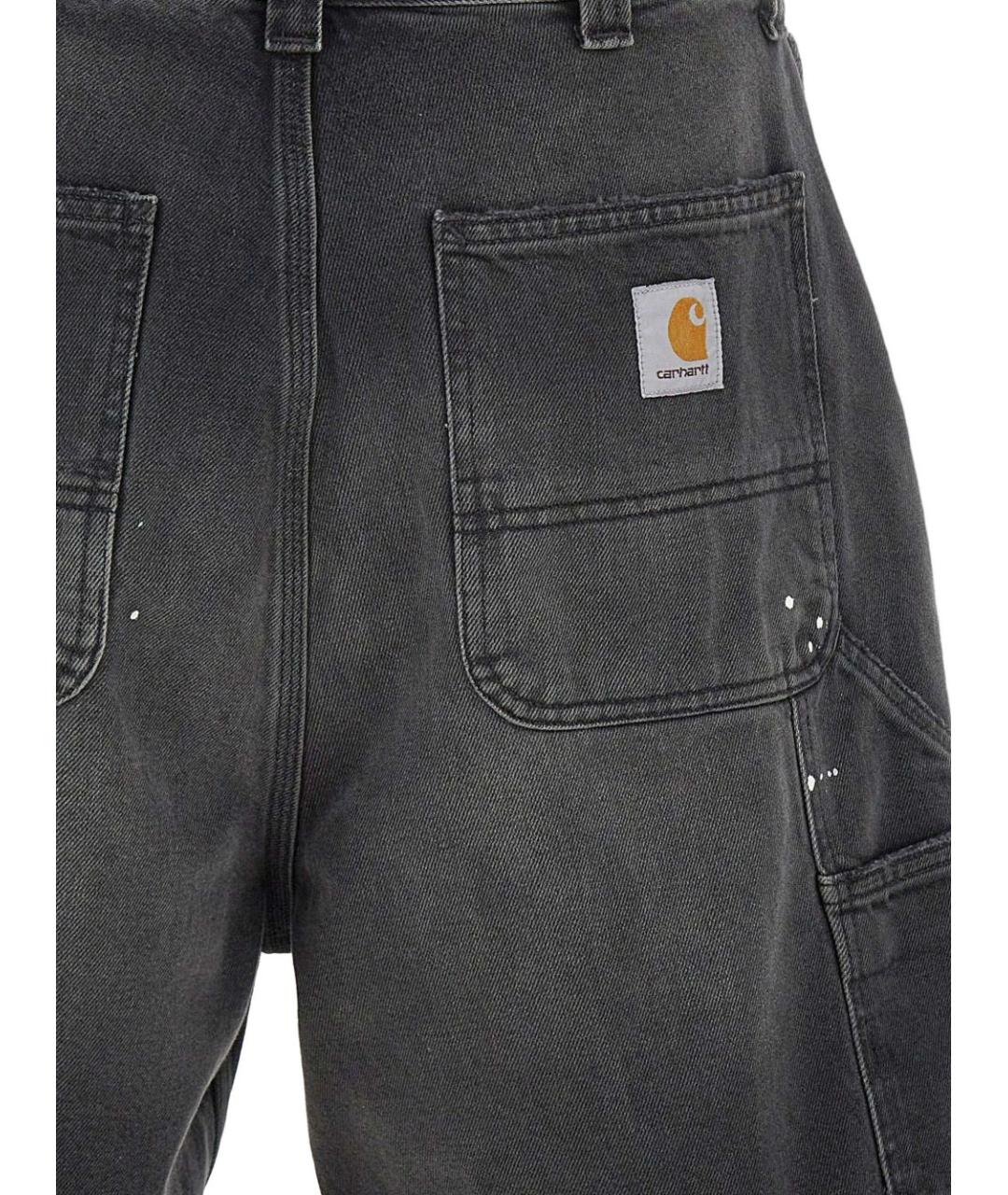 CARHARTT WIP Черные хлопковые шорты, фото 6