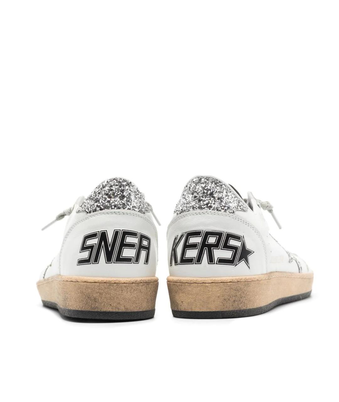GOLDEN GOOSE Белые кожаные кеды, фото 2