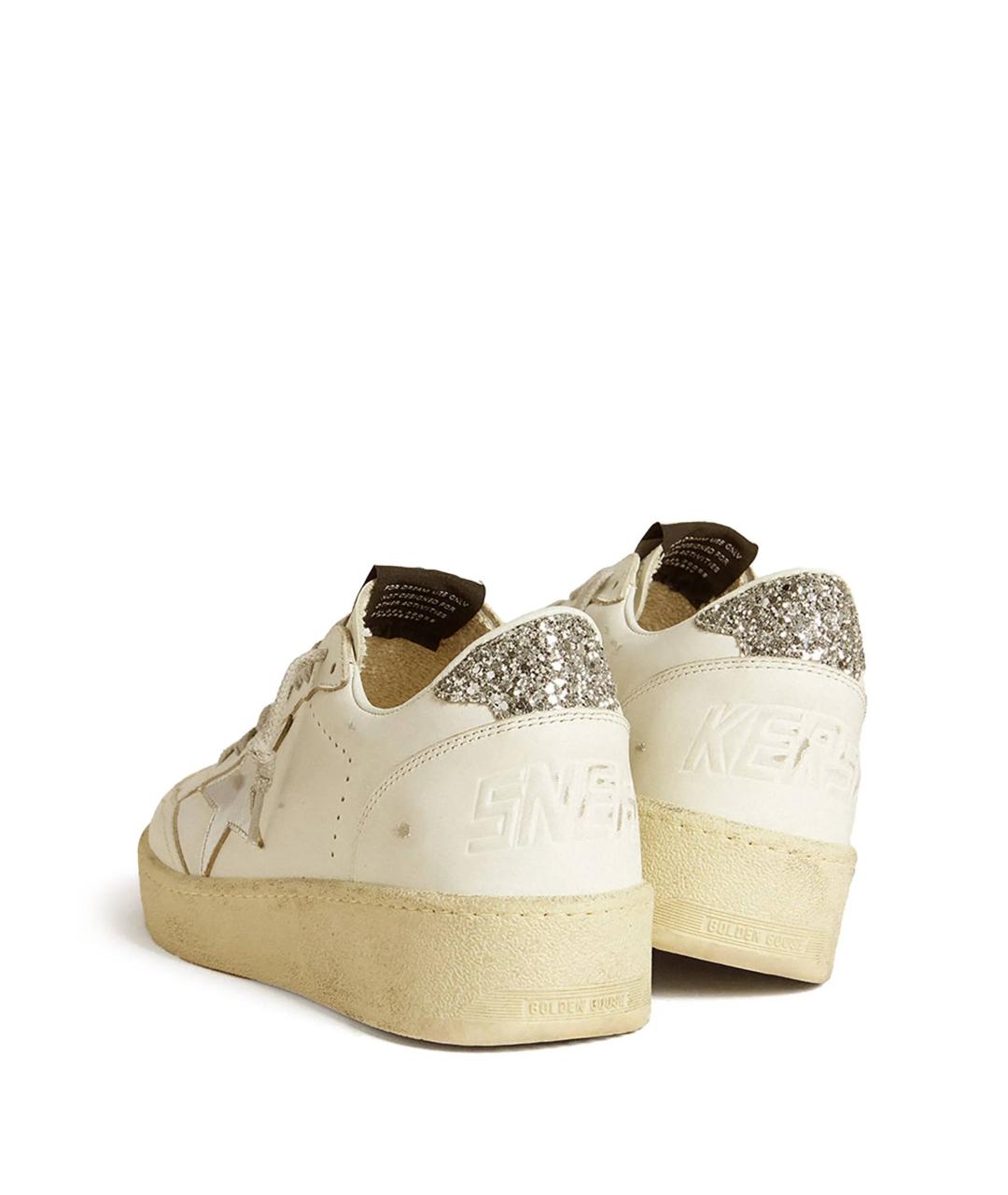 GOLDEN GOOSE Белые кожаные кроссовки, фото 3