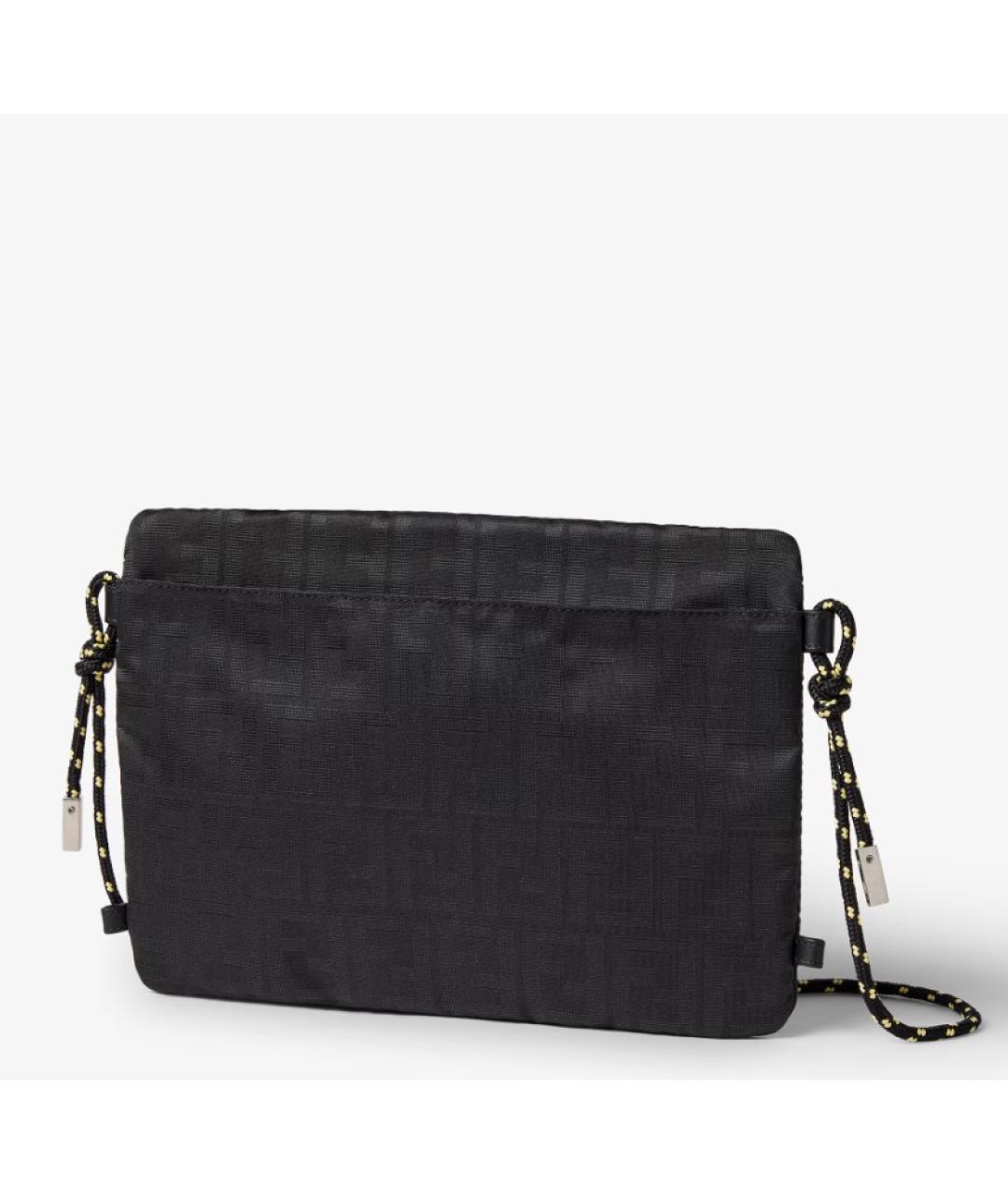 FENDI Черная тканевая сумка на плечо, фото 2