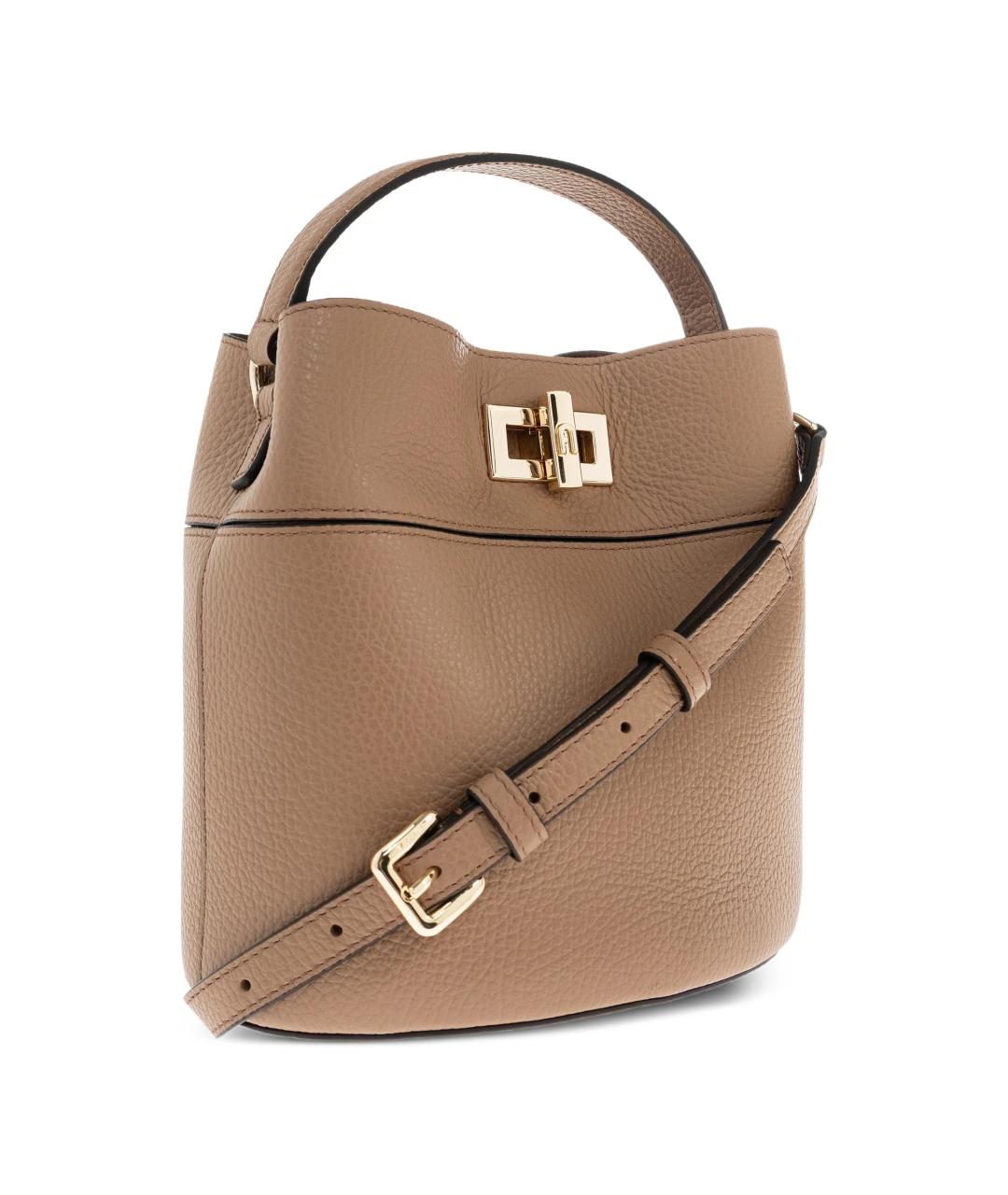 FURLA Коричневая кожаная сумка тоут, фото 2