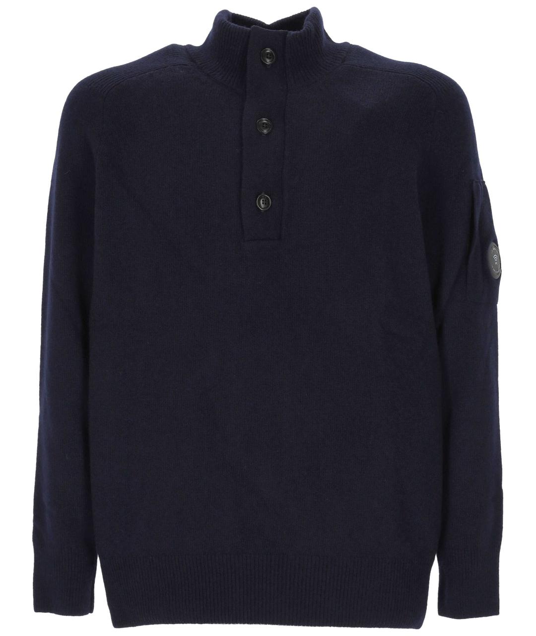 CP COMPANY Темно-синий шерстяной джемпер / свитер, фото 1