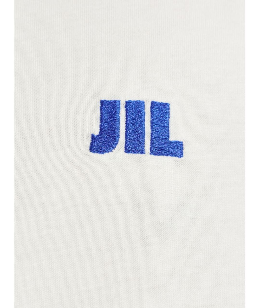 JIL SANDER Белая хлопковая футболка, фото 3