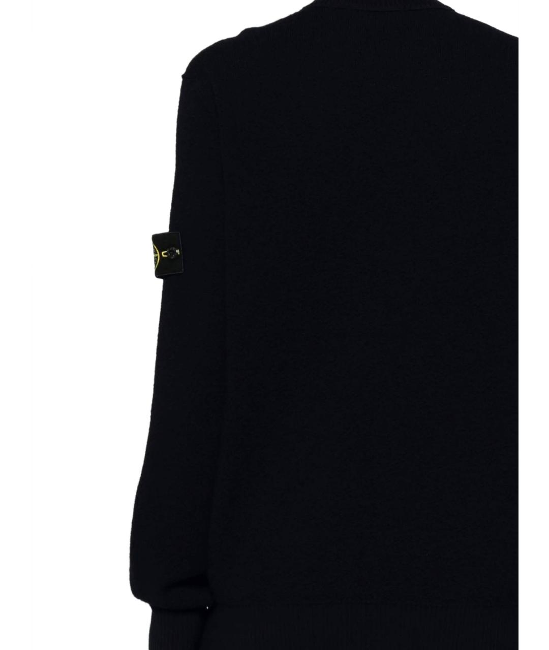 STONE ISLAND Черный шерстяной джемпер / свитер, фото 3