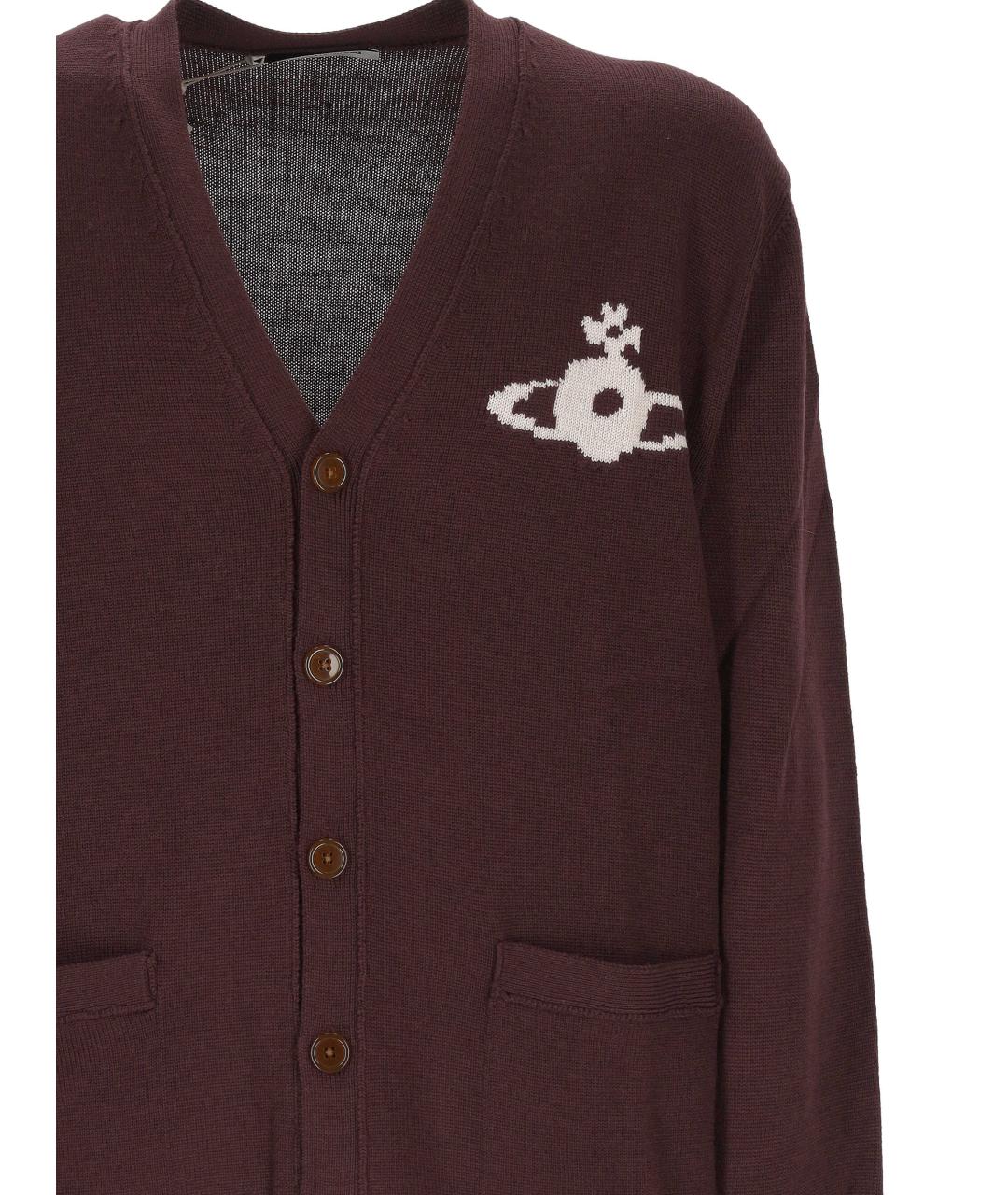VIVIENNE WESTWOOD Бордовый шерстяной кардиган, фото 2