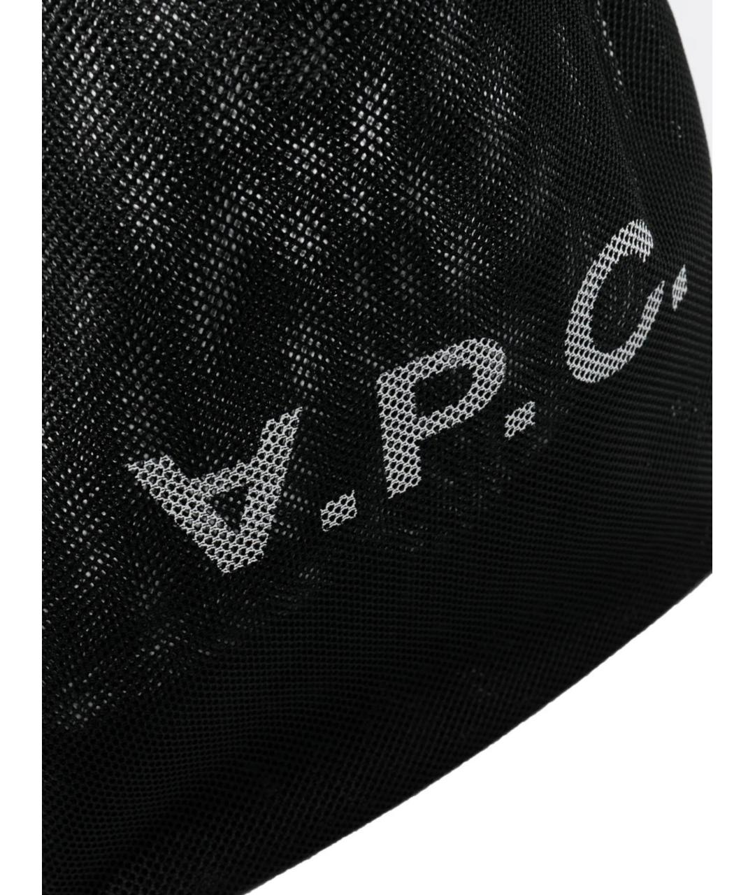 A.P.C. Черная синтетическая сумка тоут, фото 4