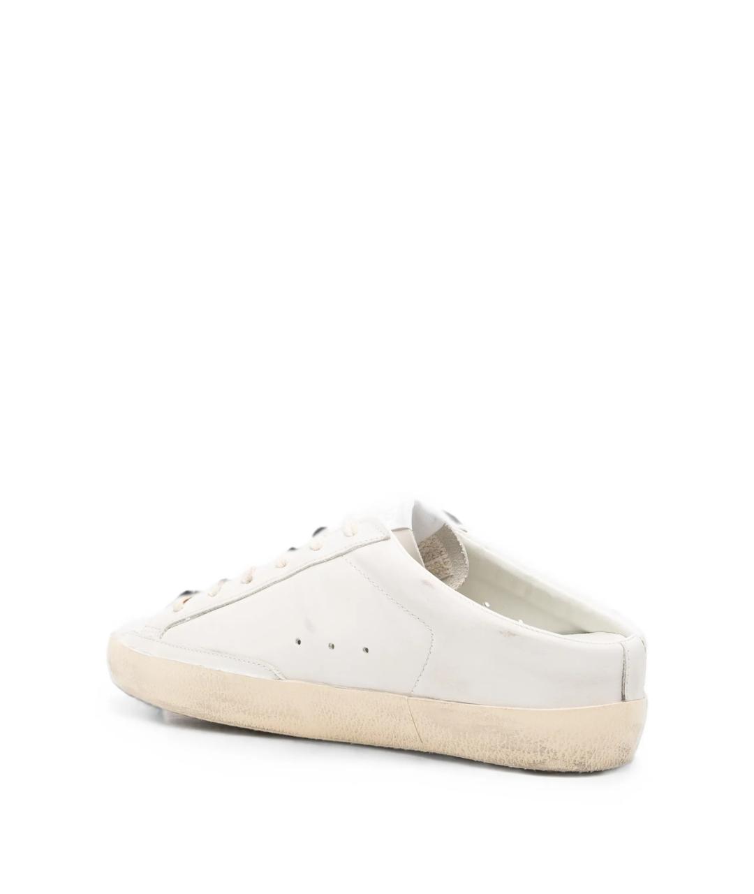 GOLDEN GOOSE Белые кожаные кеды, фото 3