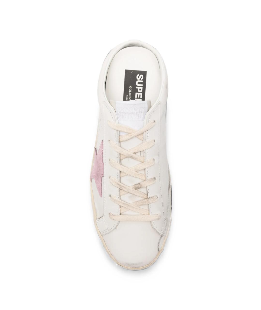 GOLDEN GOOSE Белые кожаные кеды, фото 4