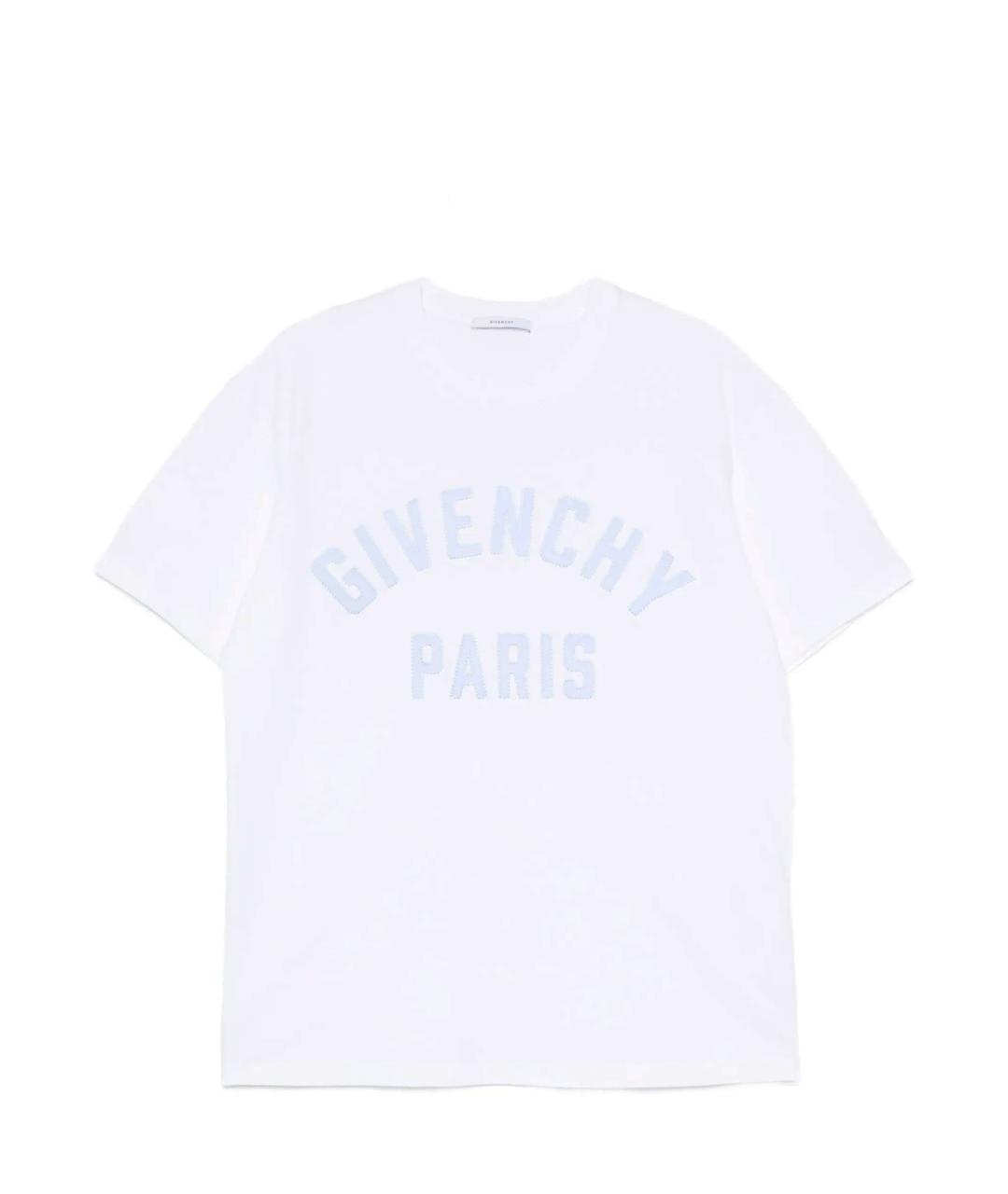 GIVENCHY Белая хлопковая футболка, фото 1