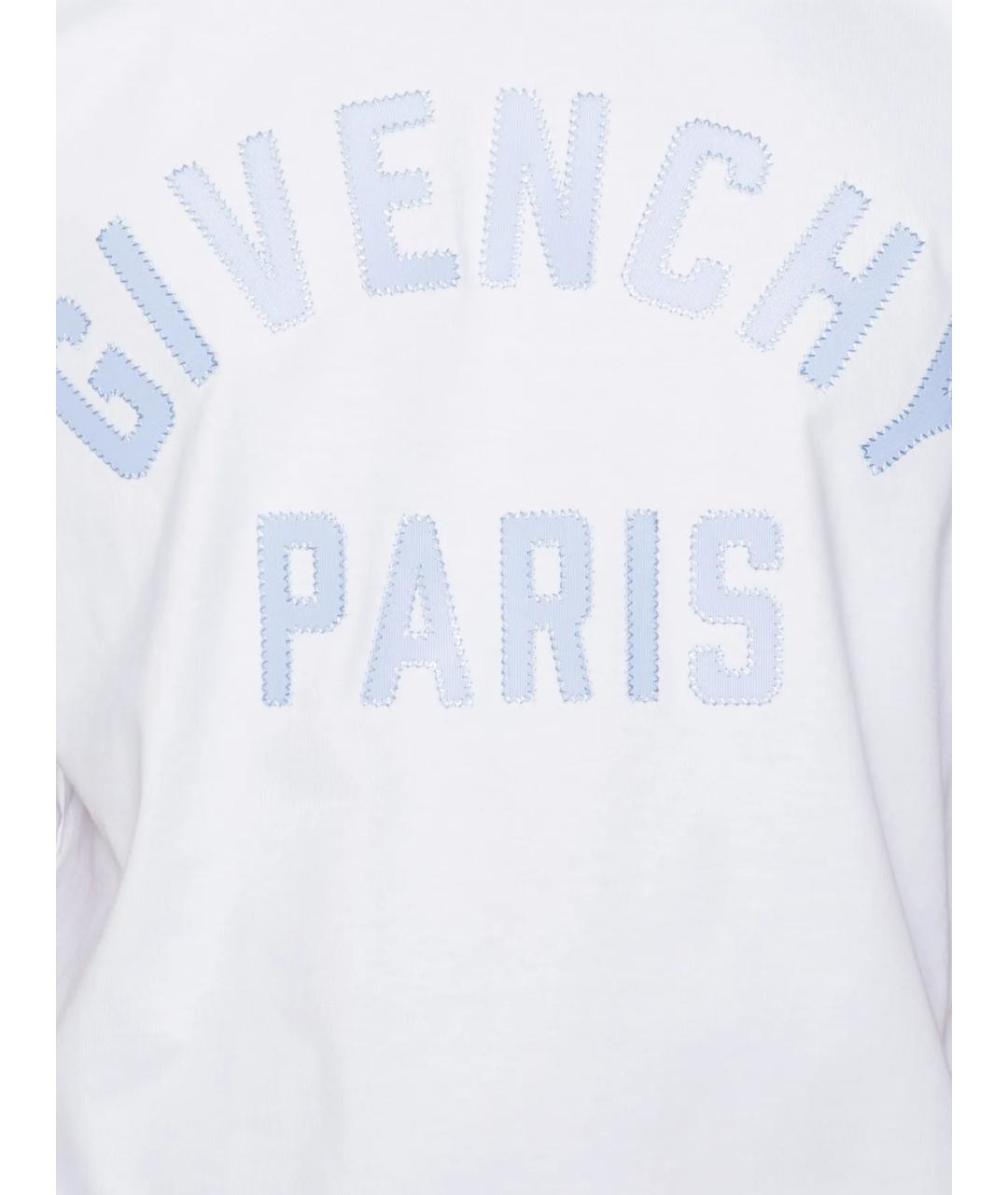 GIVENCHY Белая хлопковая футболка, фото 2