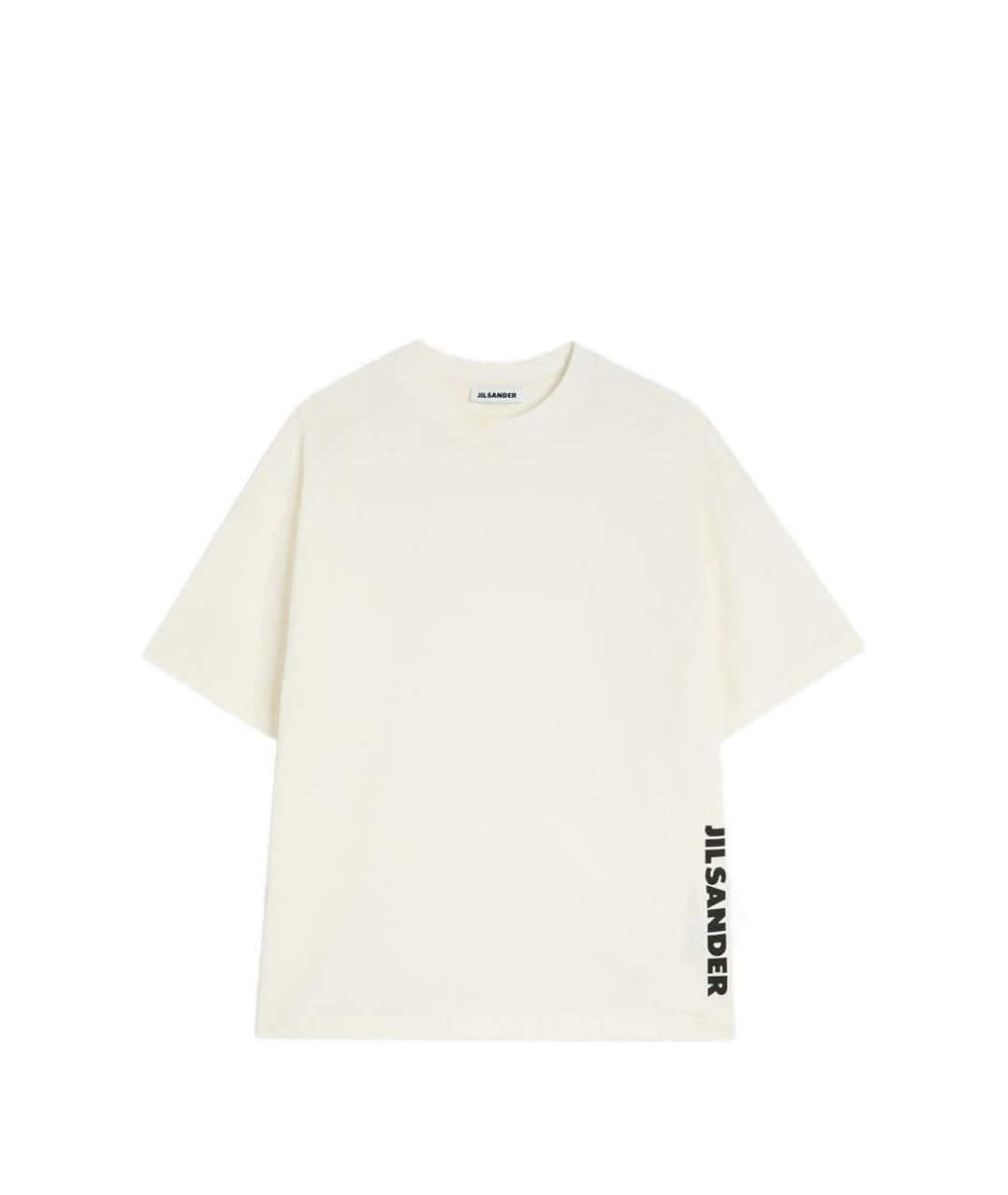 JIL SANDER Белая хлопковая футболка, фото 1