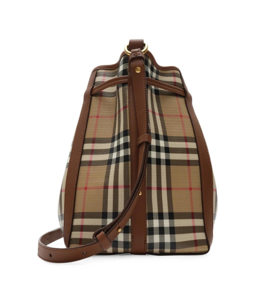 BURBERRY Бежевая сумка тоут из канвы, фото 3