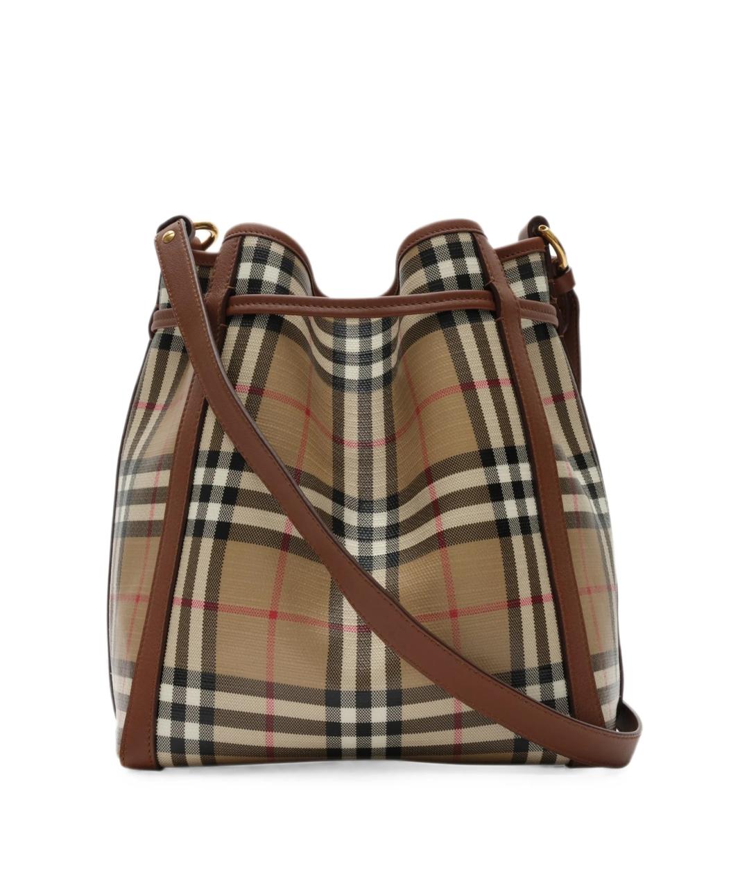 BURBERRY Бежевая сумка тоут из канвы, фото 4