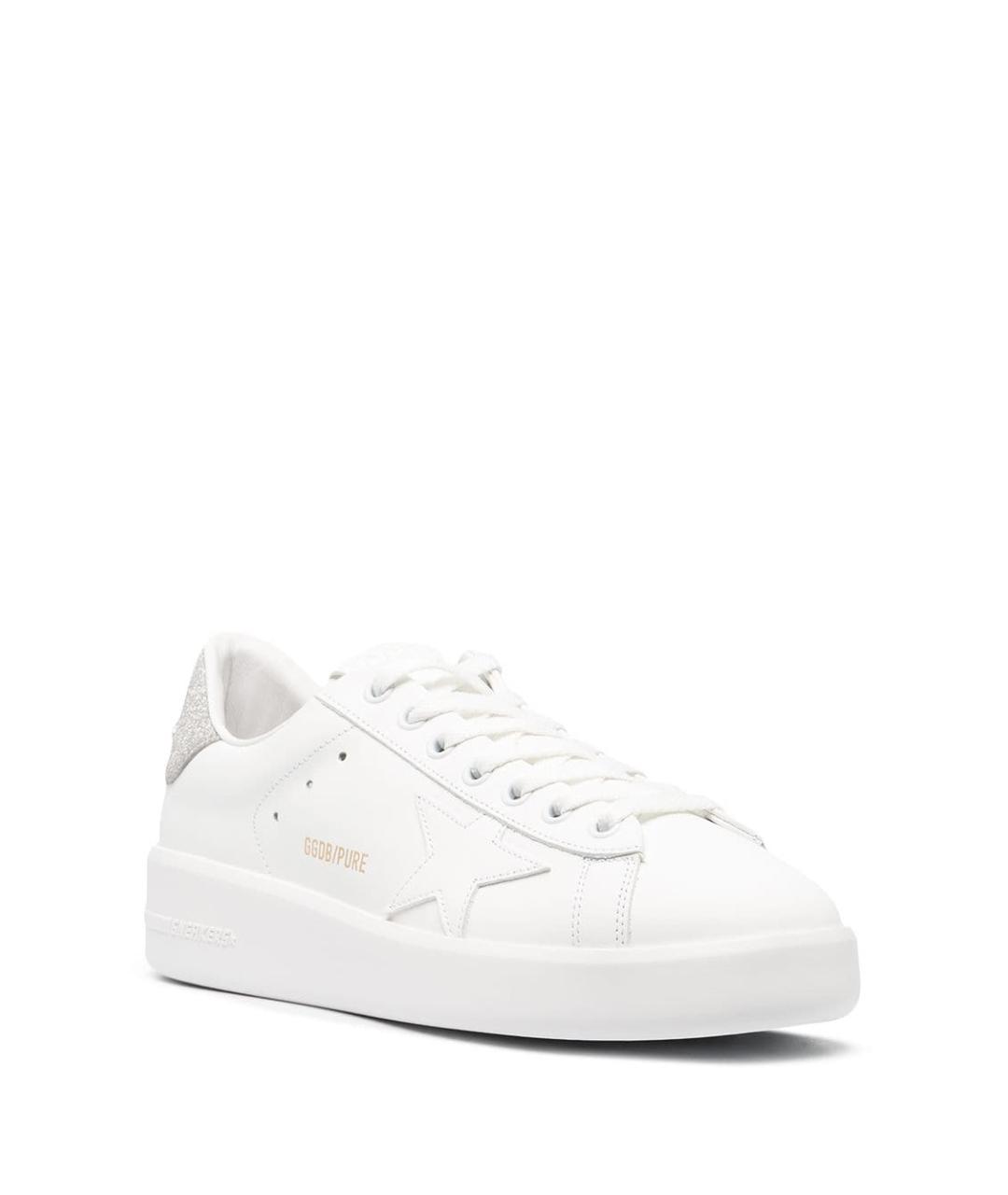 GOLDEN GOOSE Белые кожаные кеды, фото 4