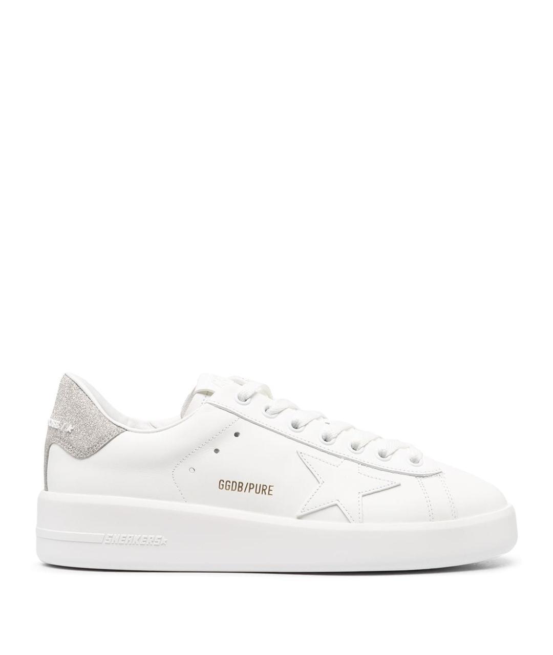 GOLDEN GOOSE Белые кожаные кеды, фото 1