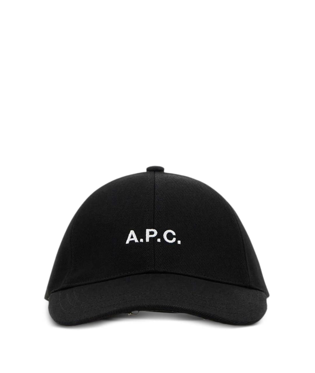 A.P.C. Черная хлопковая кепка/бейсболка, фото 1