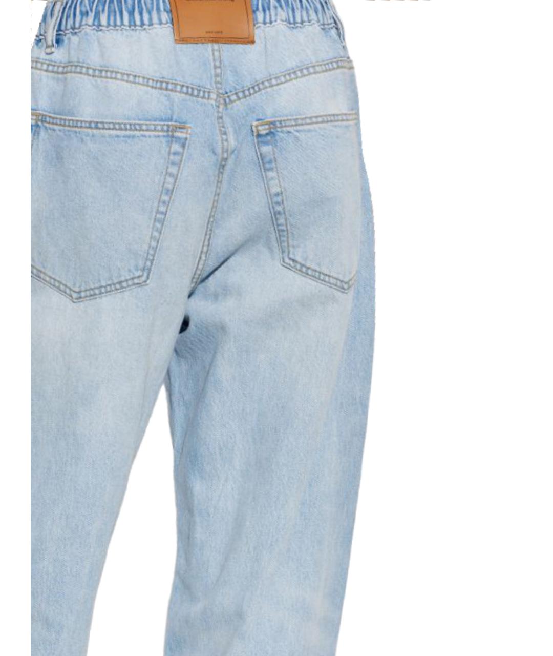 ALEXANDER WANG Голубые хлопковые прямые джинсы, фото 3