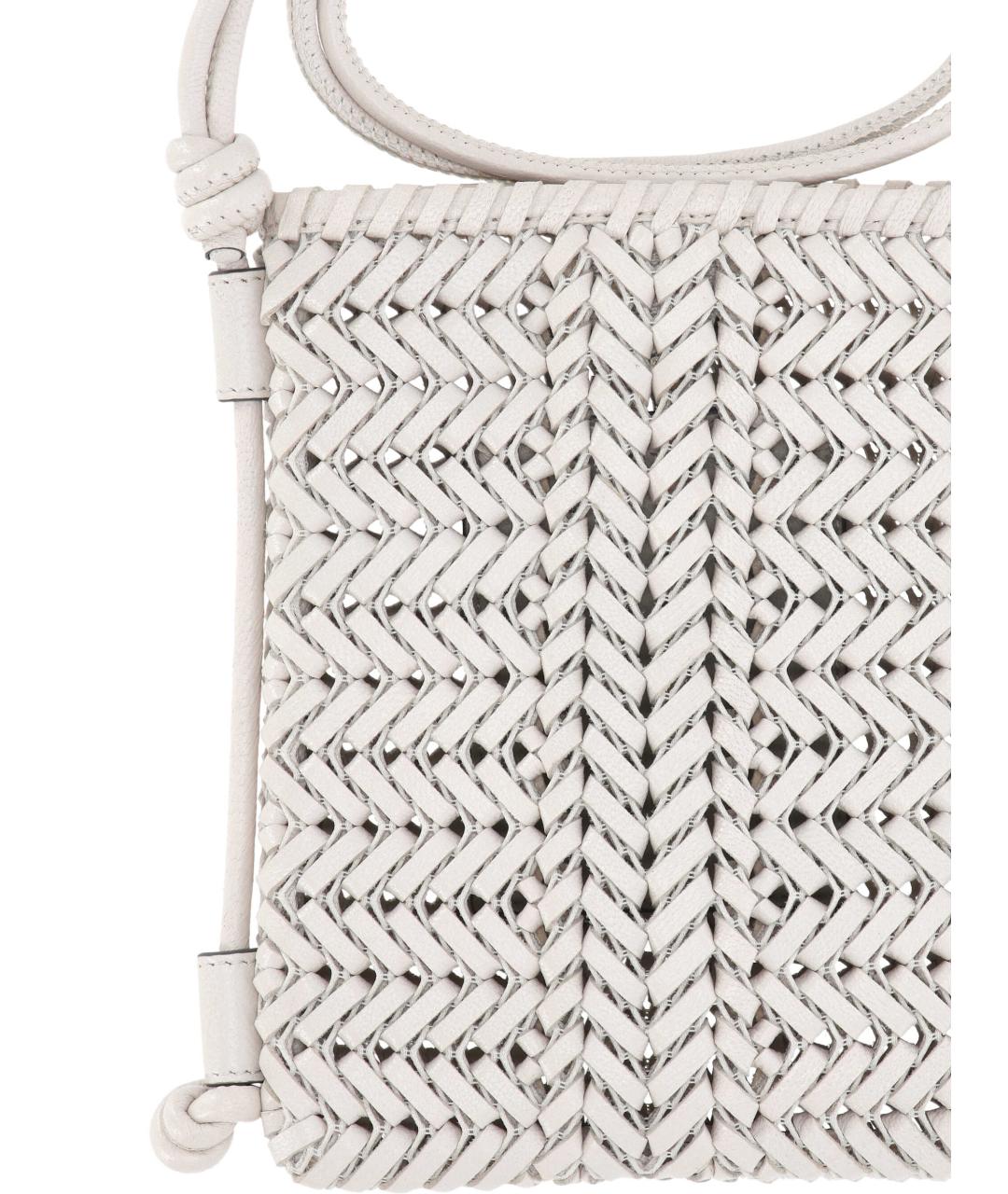 ANYA HINDMARCH Белая кожаная сумка тоут, фото 2
