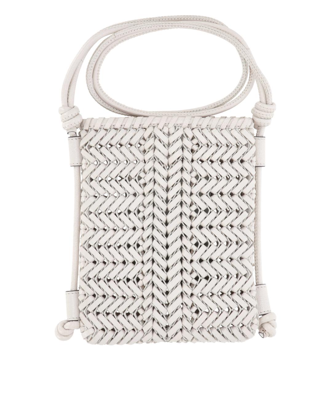 ANYA HINDMARCH Белая кожаная сумка тоут, фото 1