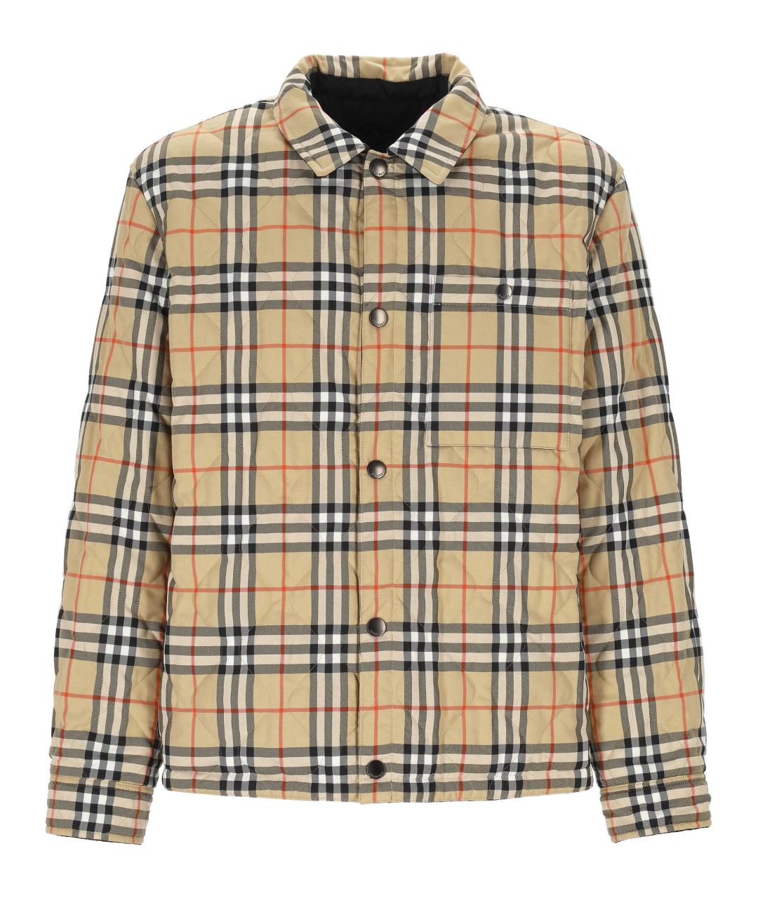 BURBERRY Черная полиамидовая куртка, фото 4