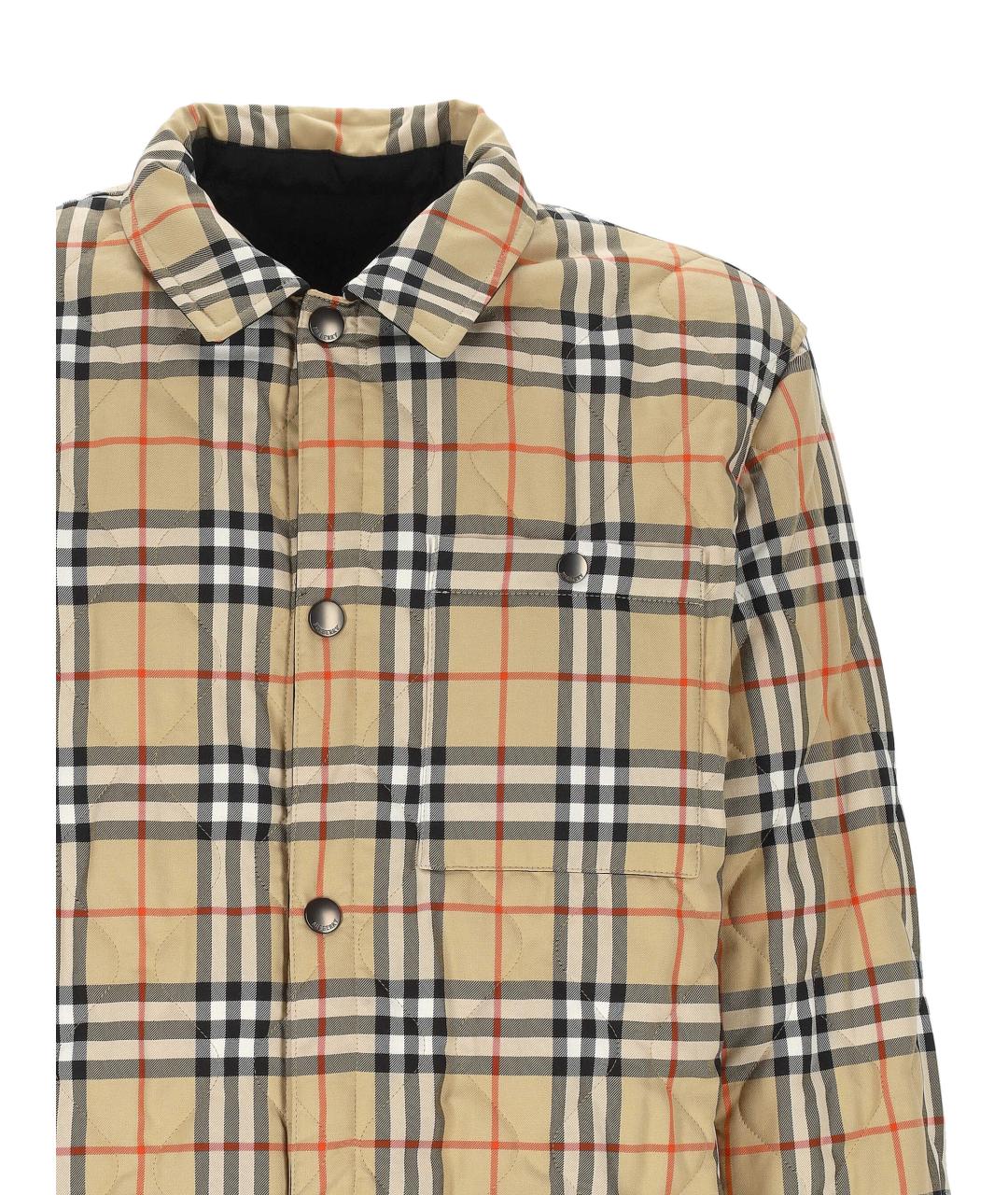 BURBERRY Черная полиамидовая куртка, фото 5