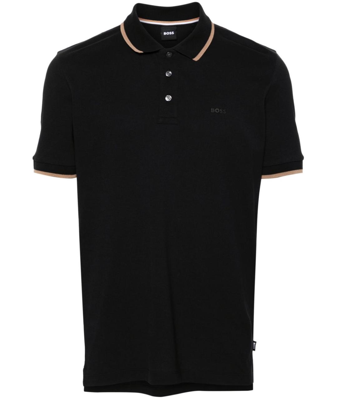 HUGO BOSS Черная хлопковая футболка, фото 1