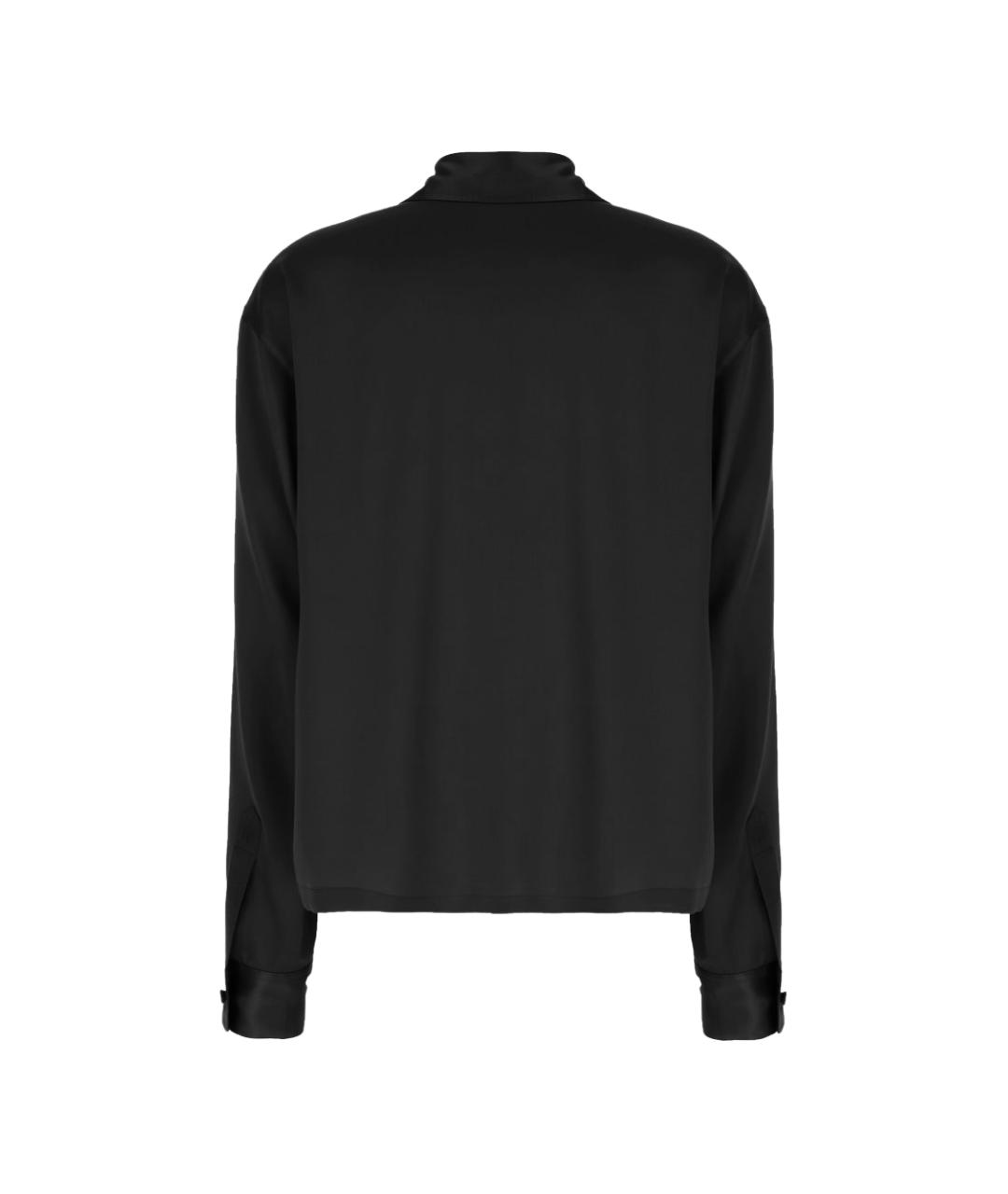 TOM FORD Черная шелковая блузы, фото 3