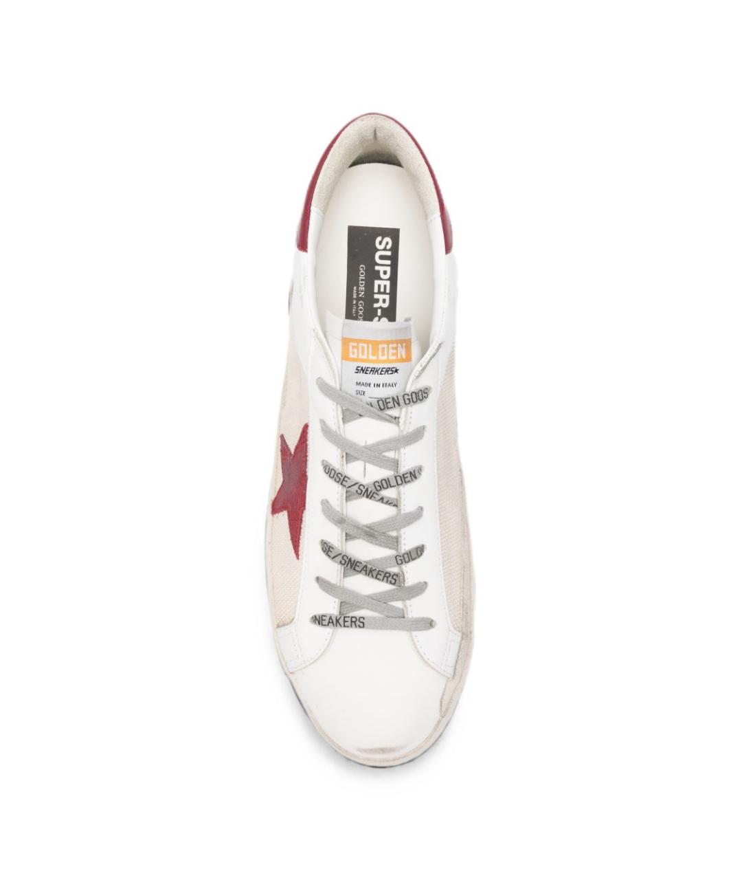 GOLDEN GOOSE Бежевые текстильные низкие кроссовки / кеды, фото 2
