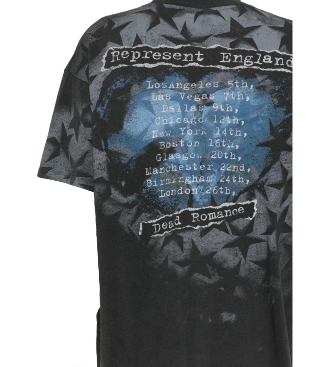 REPRESENT Черная хлопковая футболка, фото 3