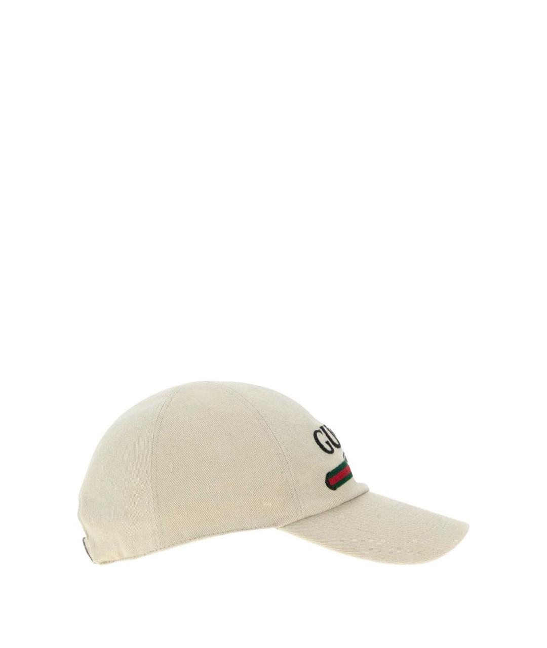 GUCCI Бежевая хлопковая кепка, фото 2