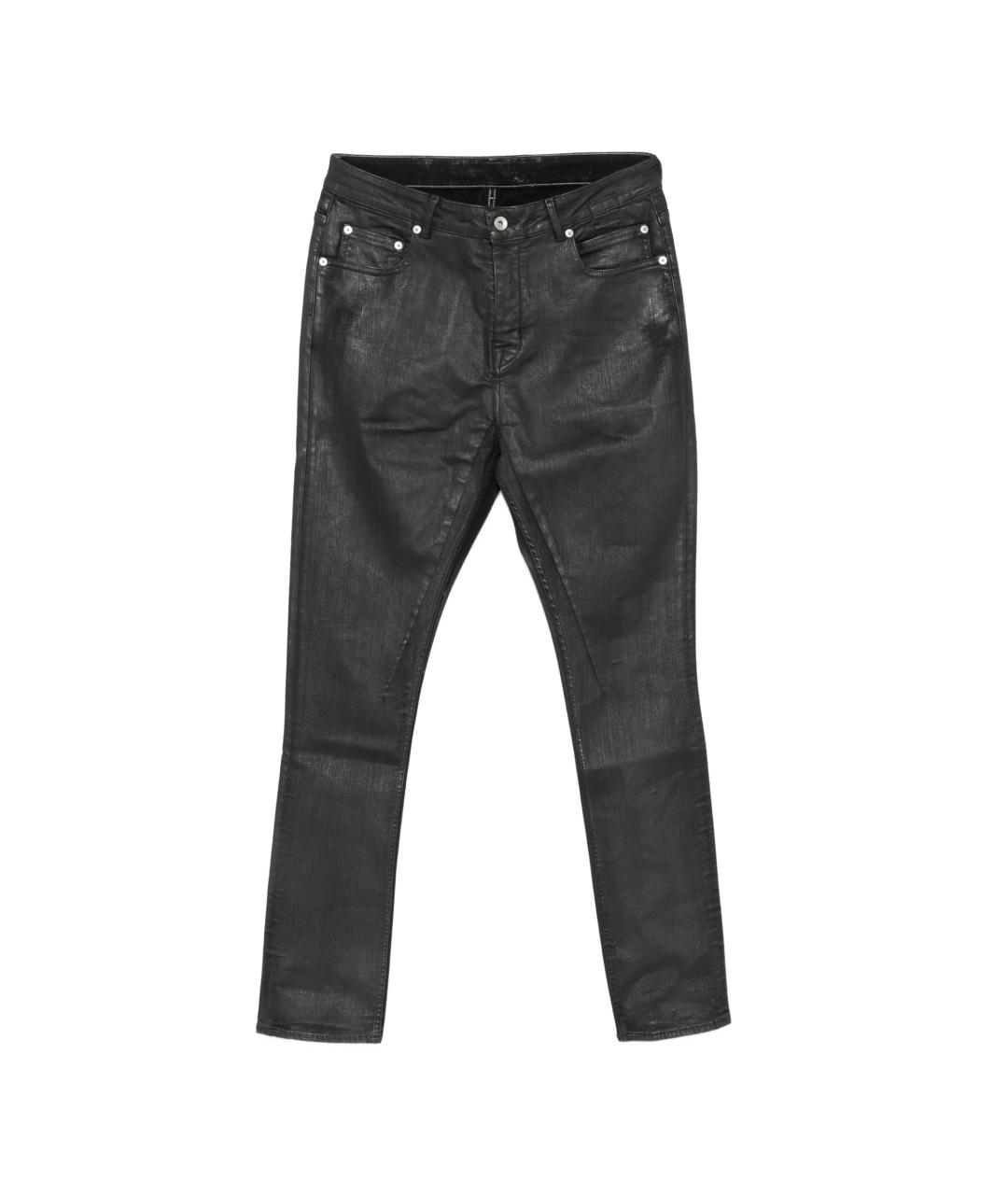 RICK OWENS DRKSHDW Черные хлопковые прямые джинсы, фото 1