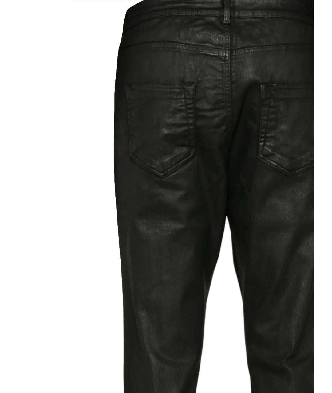 RICK OWENS DRKSHDW Черные хлопковые прямые джинсы, фото 3