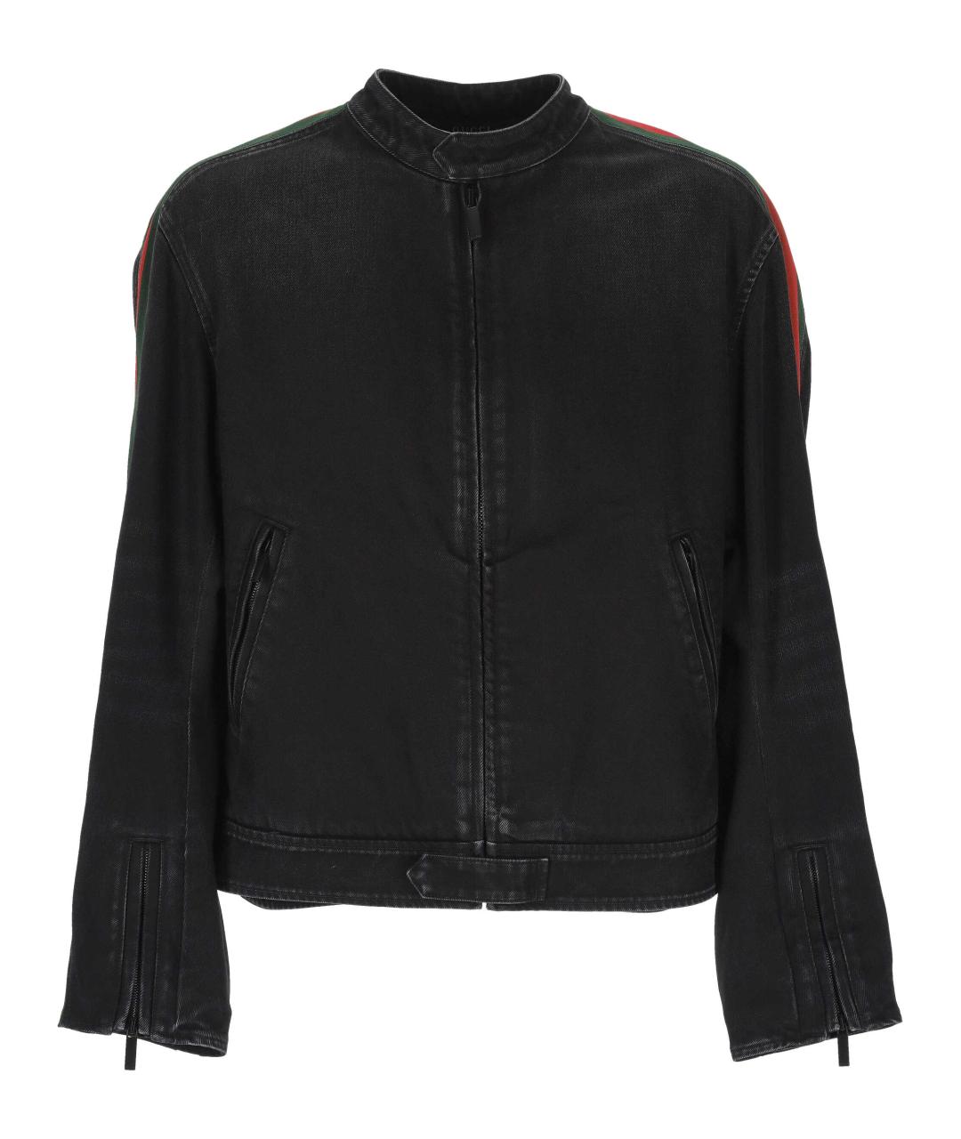 GUCCI Черная хлопковая куртка, фото 1
