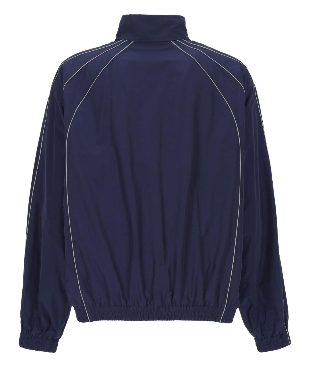 BALENCIAGA Темно-синяя полиэстеровая куртка, фото 3