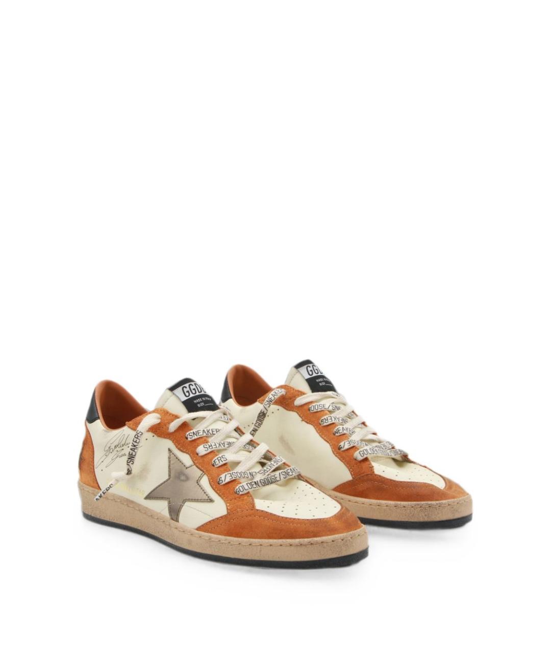 GOLDEN GOOSE Мульти кожаные низкие кроссовки / кеды, фото 4